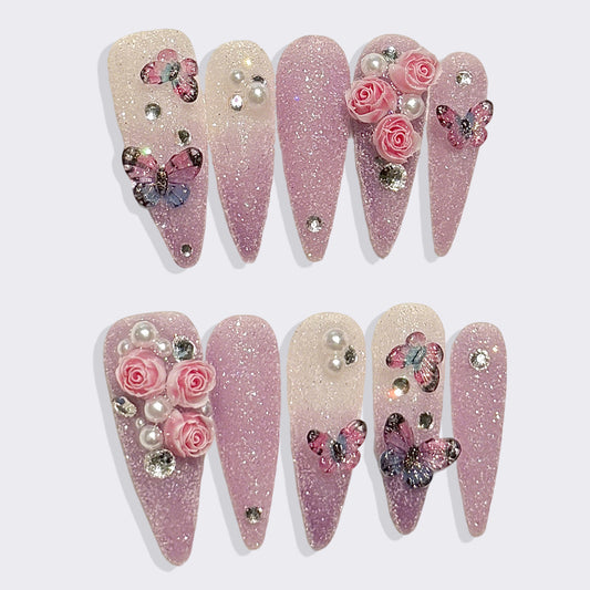 Rose & Butterfly