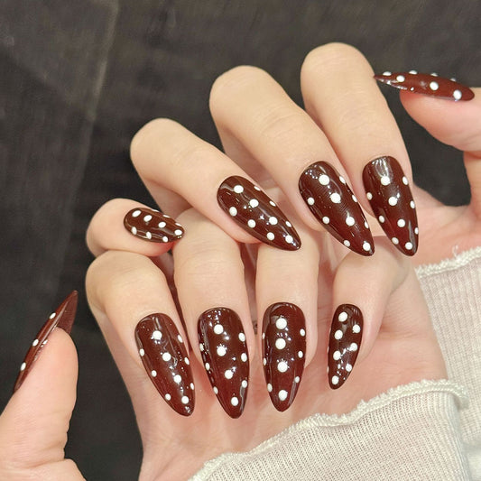 Burgundy Dots